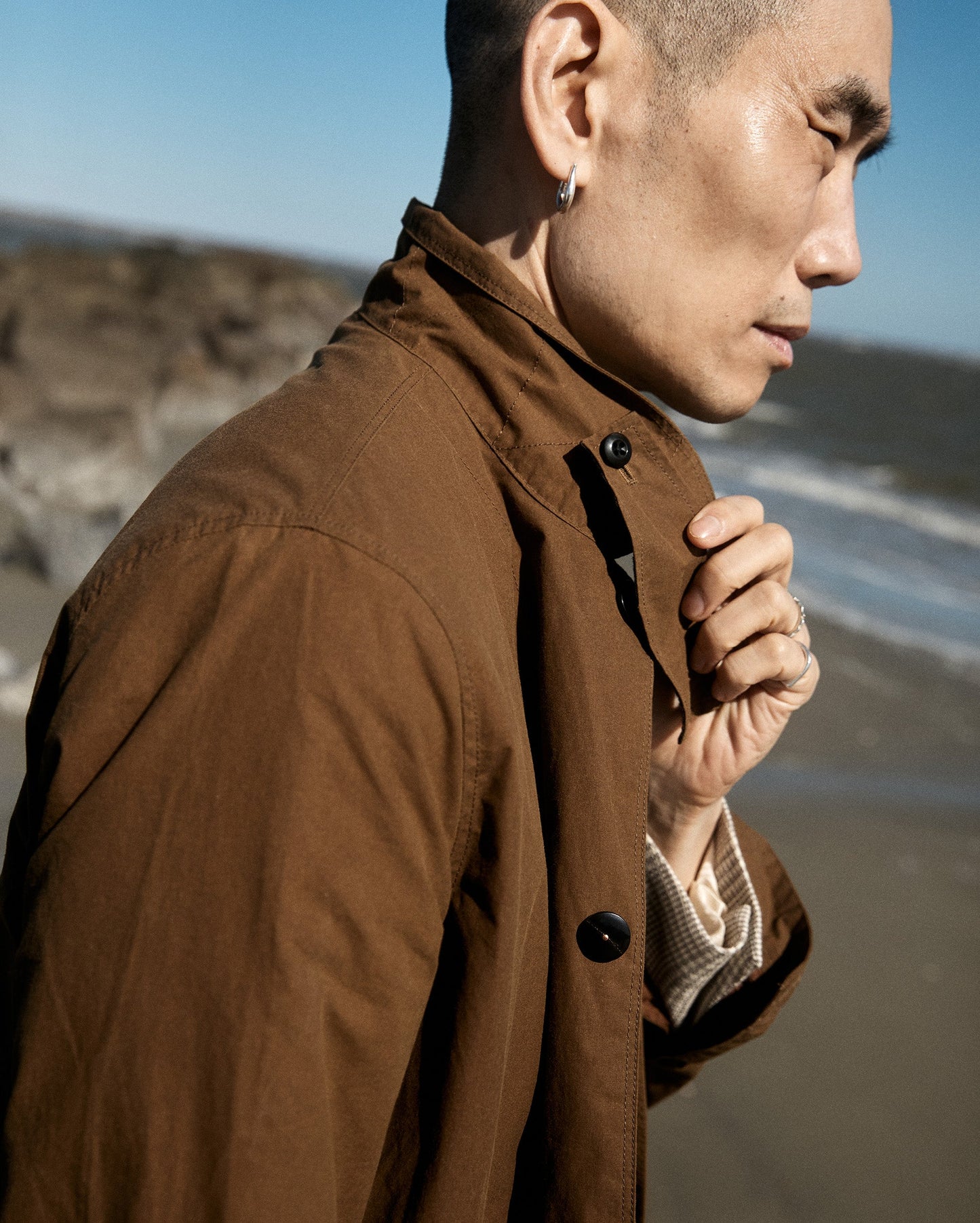 Waxed Chore Jacket Kelp Billy Reid