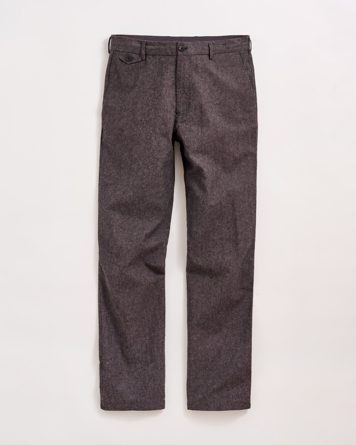 Chambray Flat Front Pant Charcoal Billy Reid