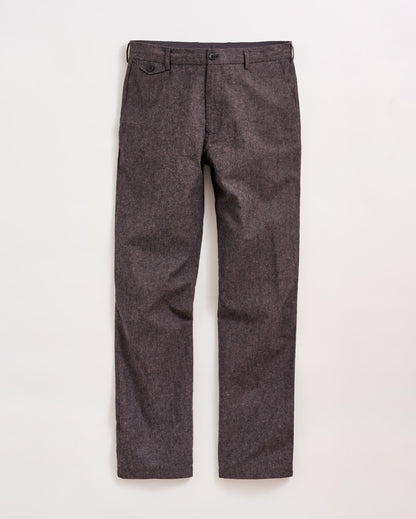 Chambray Flat Front Pant Charcoal Billy Reid