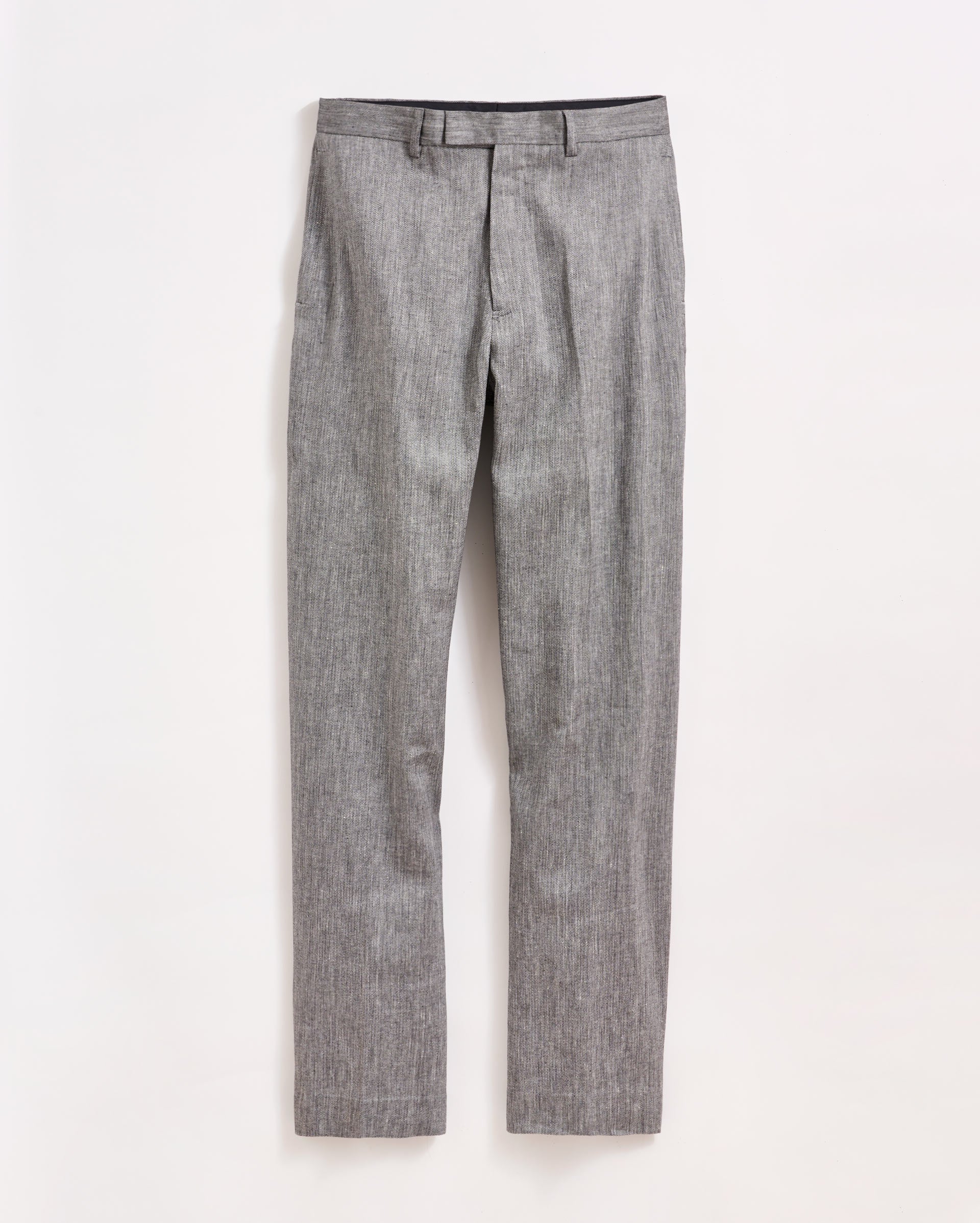 Micro Herringbone Edwin Trouser Asphalt Billy Reid