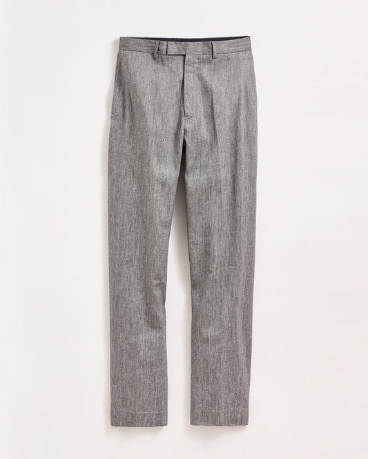 Micro Herringbone Edwin Trouser Asphalt Billy Reid