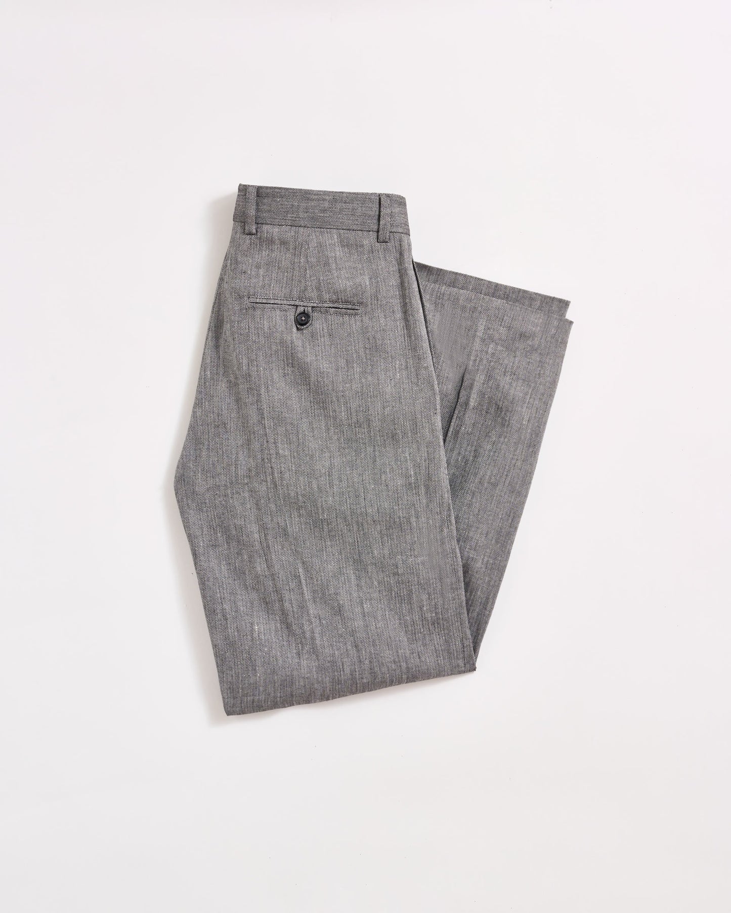 Micro Herringbone Edwin Trouser Asphalt Billy Reid