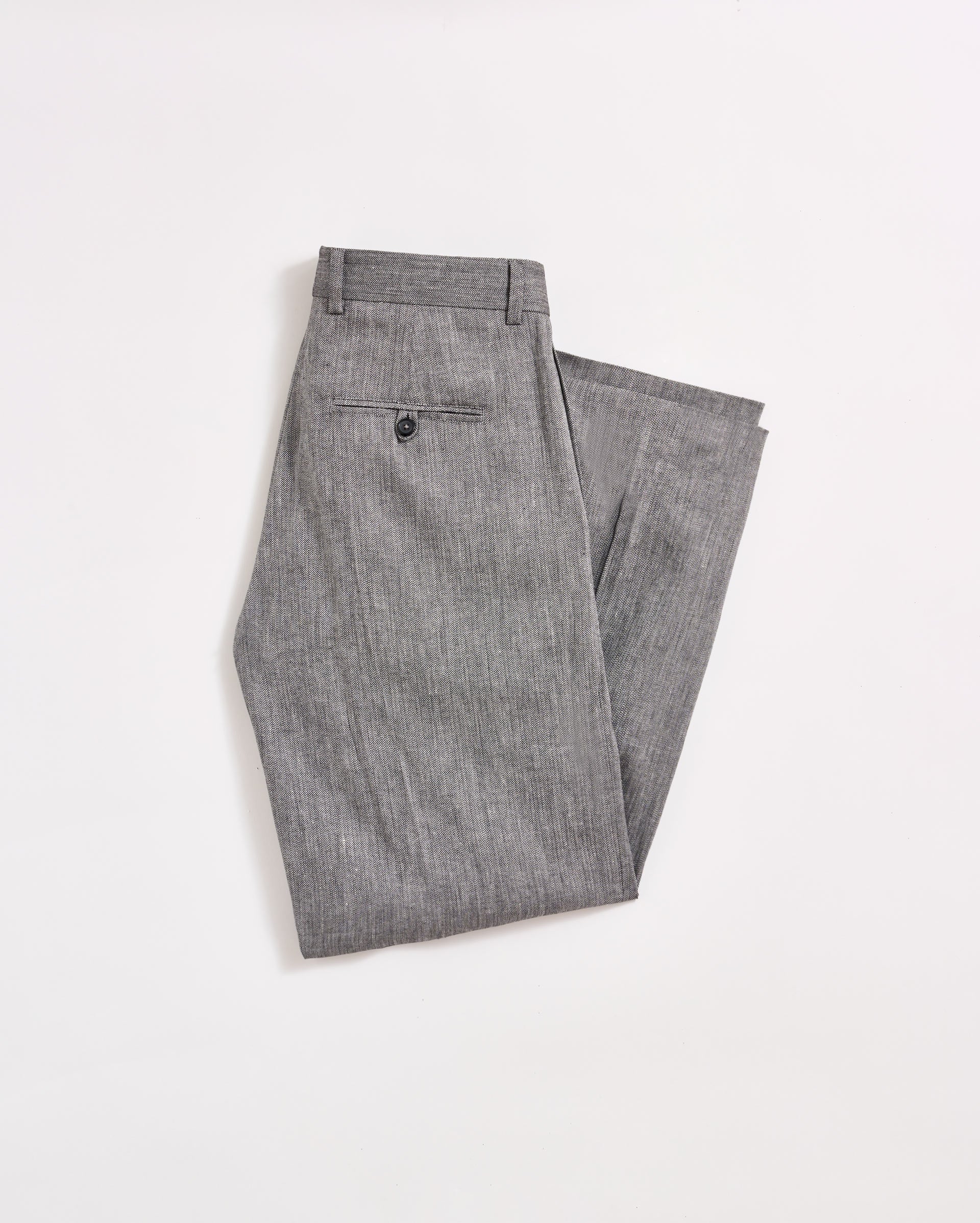 Micro Herringbone Edwin Trouser Asphalt Billy Reid