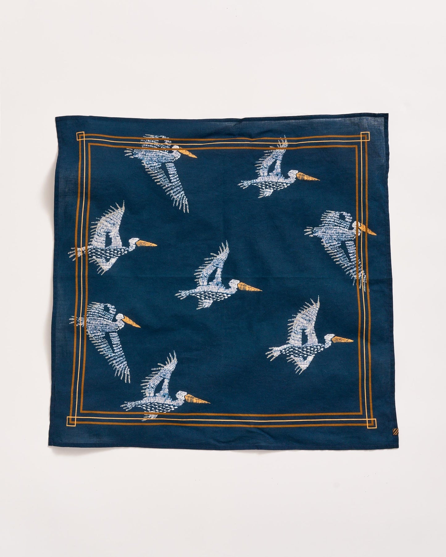 Pelican Swarm Bandana Carbon Blue/Multi Billy Reid