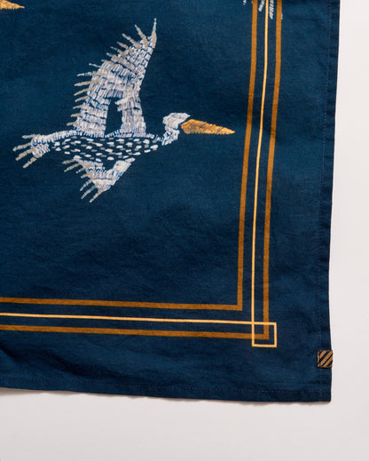 Pelican Swarm Bandana Carbon Blue/Multi Billy Reid