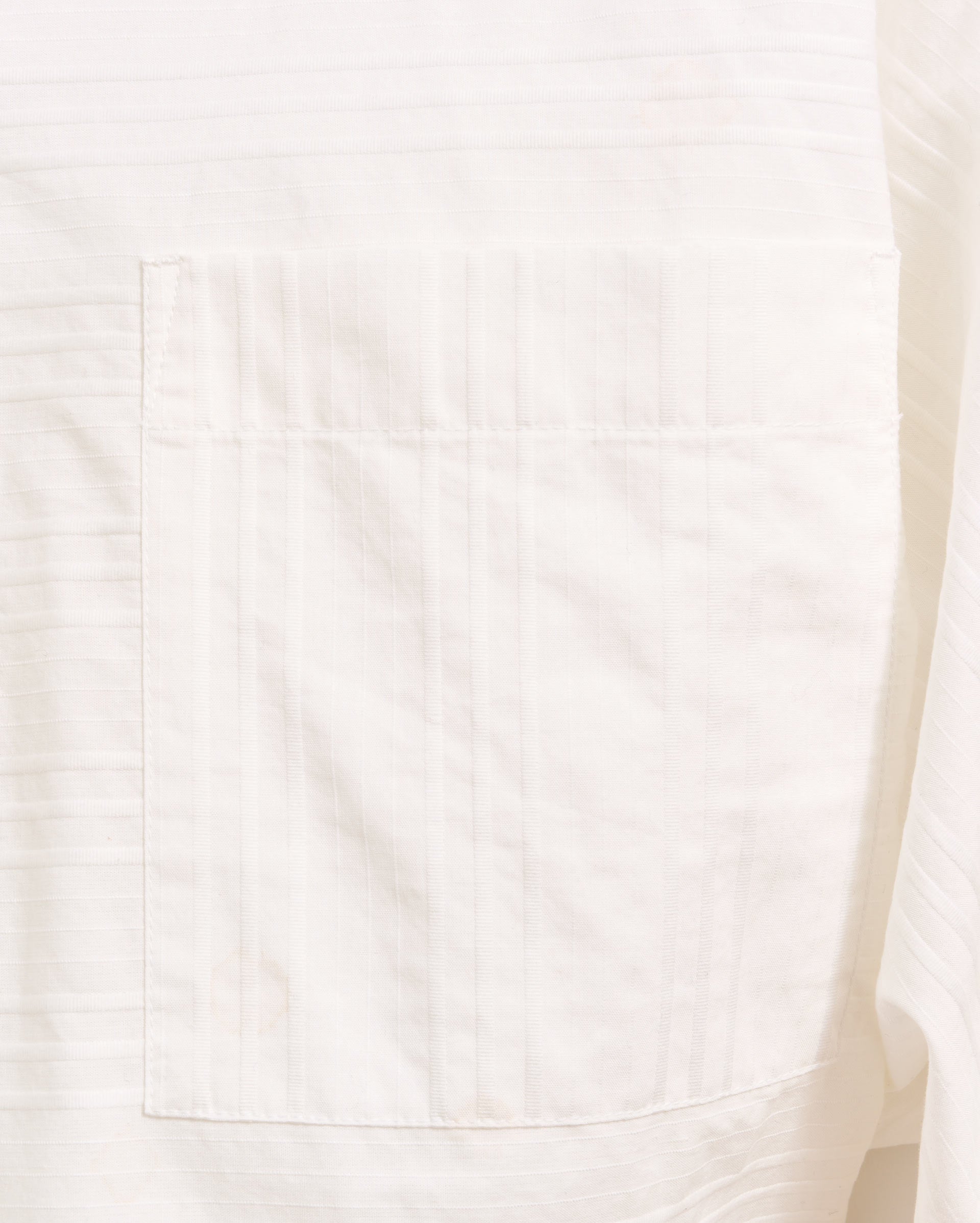 Banded Collar Shirt White Billy Reid