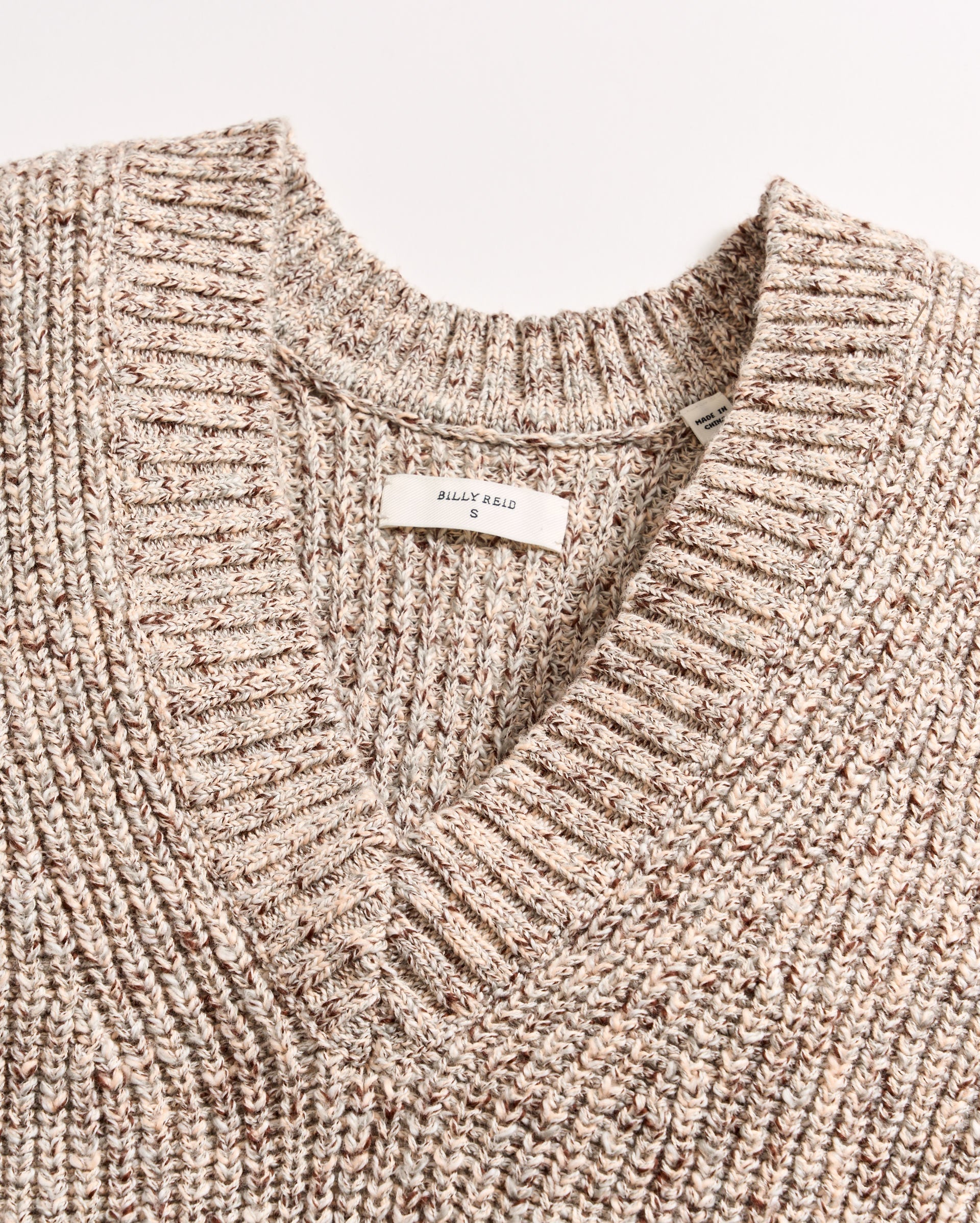 Marled V Neck Shell Multi Billy Reid