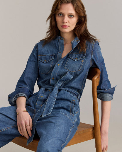 Denim Jumpsuit Indigo Billy Reid