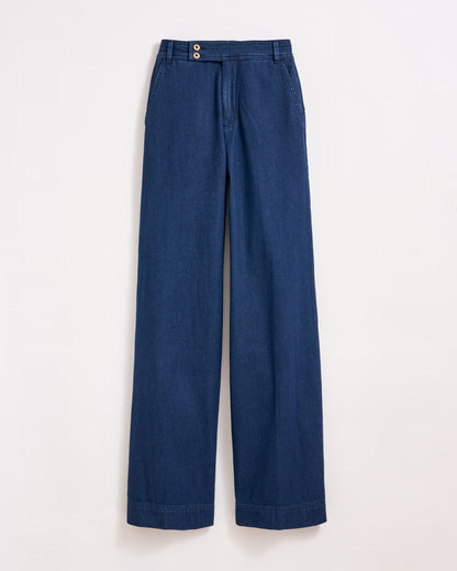 Denim Wide Leg Trouser Navy Billy Reid