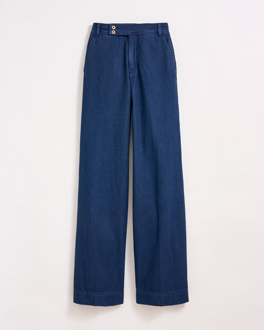 Denim Wide Leg Trouser Navy Billy Reid