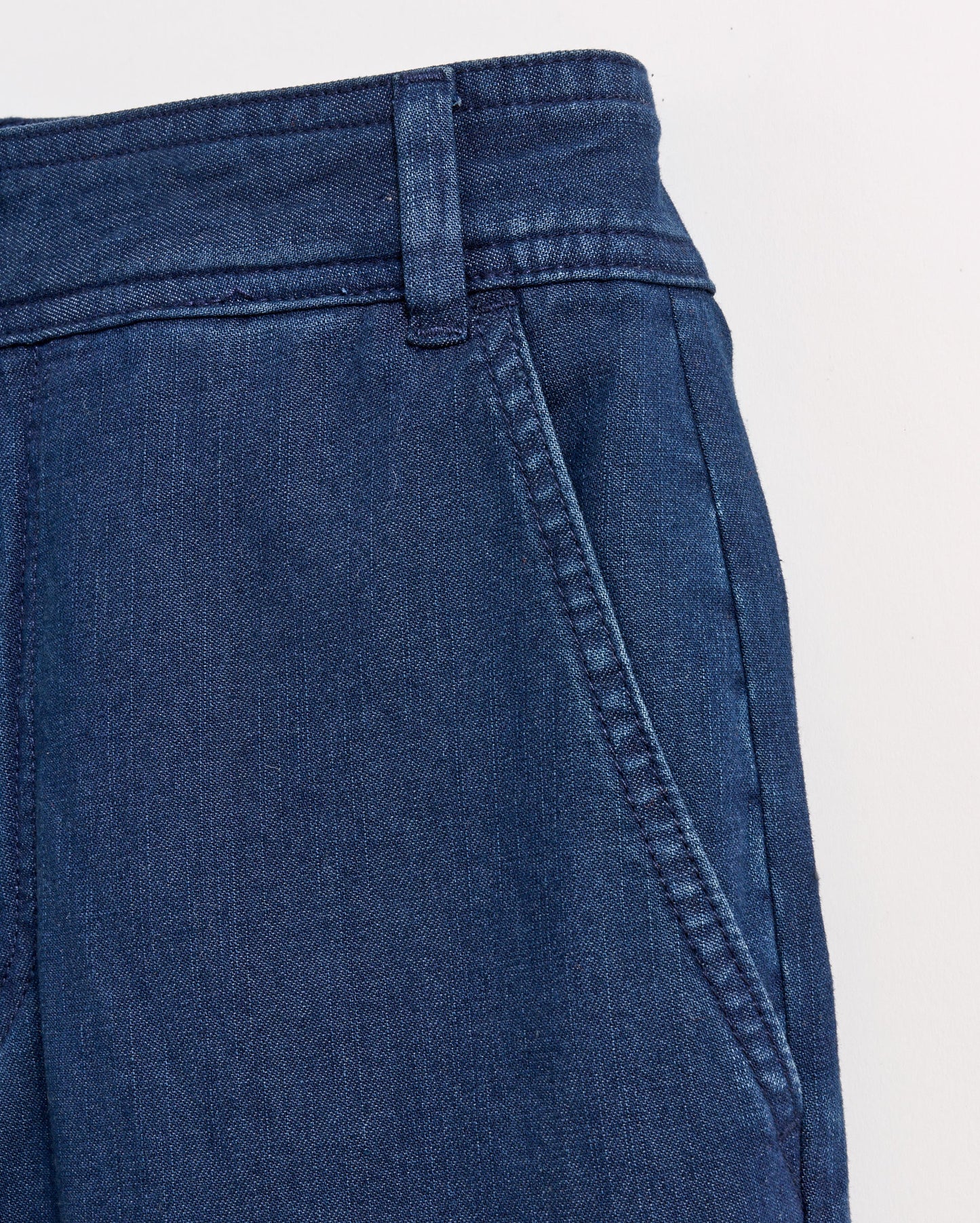 Denim Wide Leg Trouser Navy Billy Reid