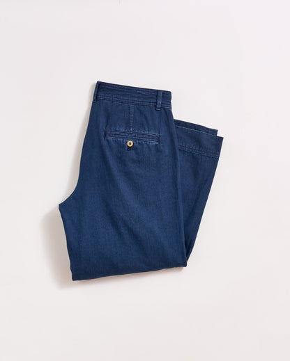 Denim Wide Leg Trouser Navy Billy Reid