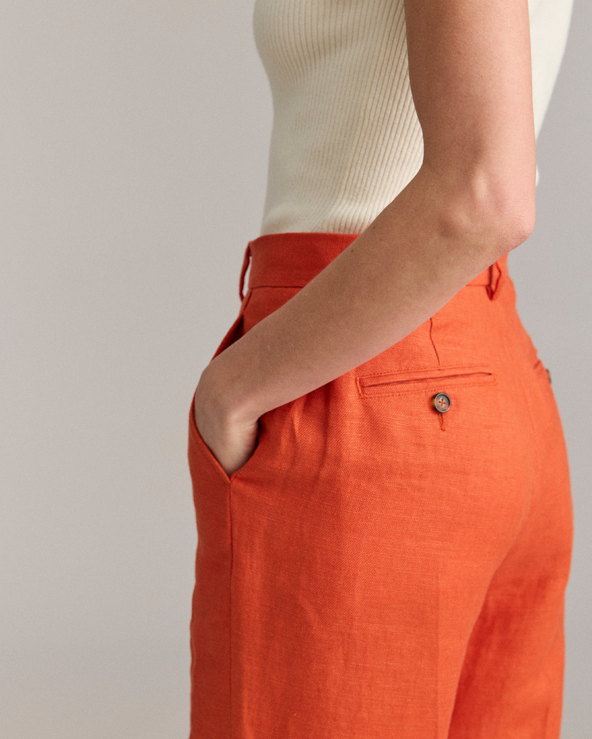 Wide Leg Flat Front Trouser Sunset Billy Reid