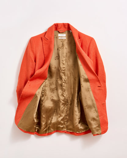 Linen Two Button Blazer Sunset Billy Reid