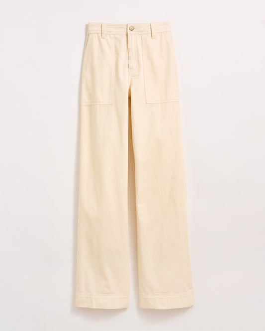 Wide Leg Utility Pant Ivory Billy Reid