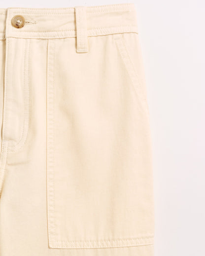 Wide Leg Utility Pant Ivory Billy Reid