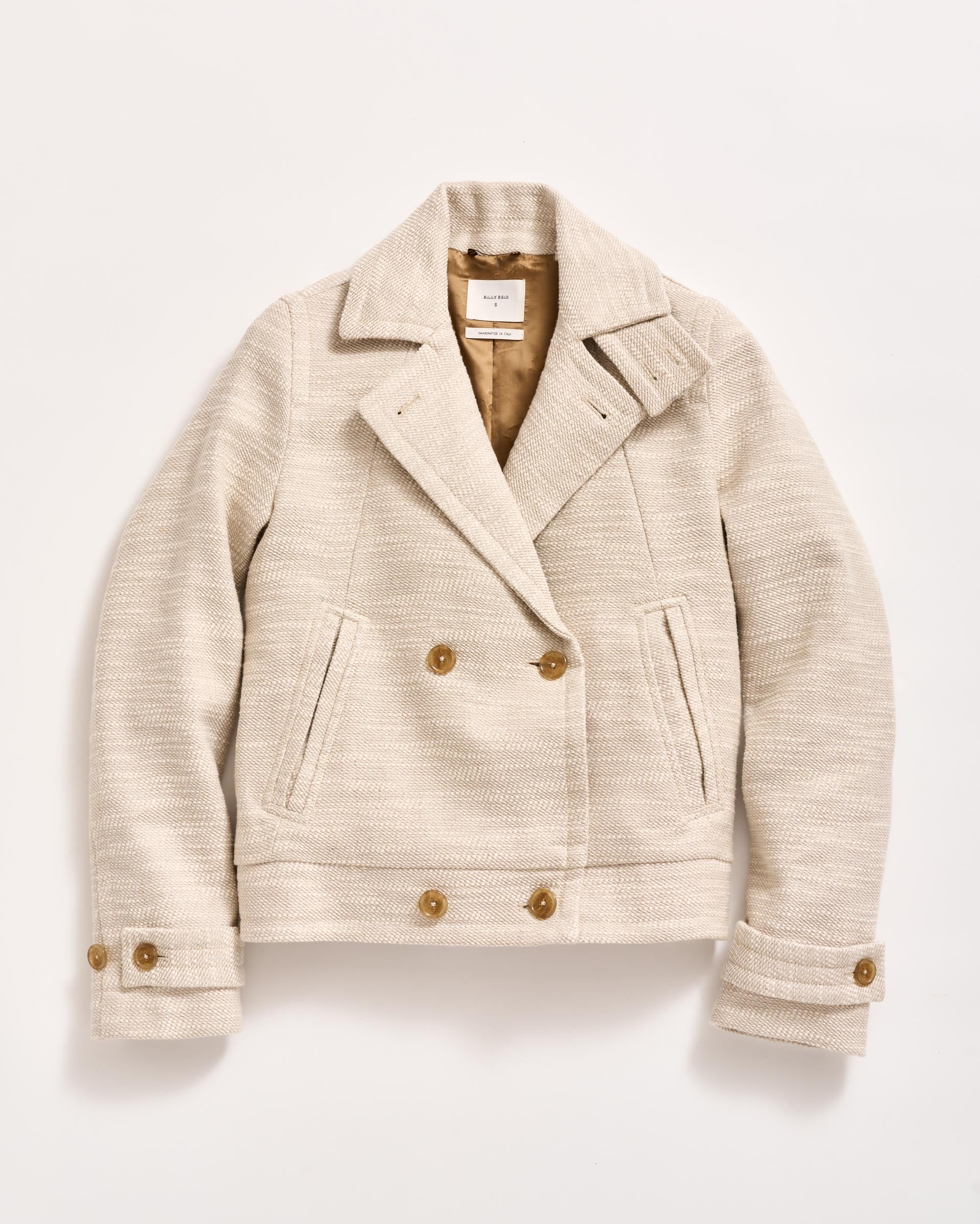 Cropped Spring Bond Peacoat Ivory Billy Reid