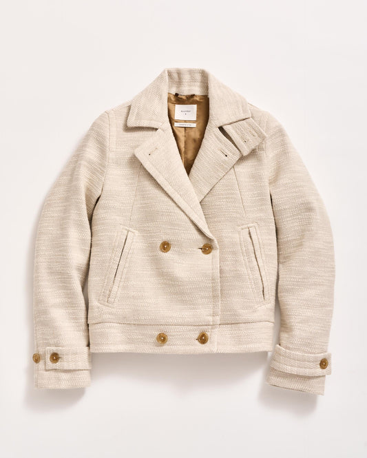 Cropped Spring Bond Peacoat Ivory Billy Reid