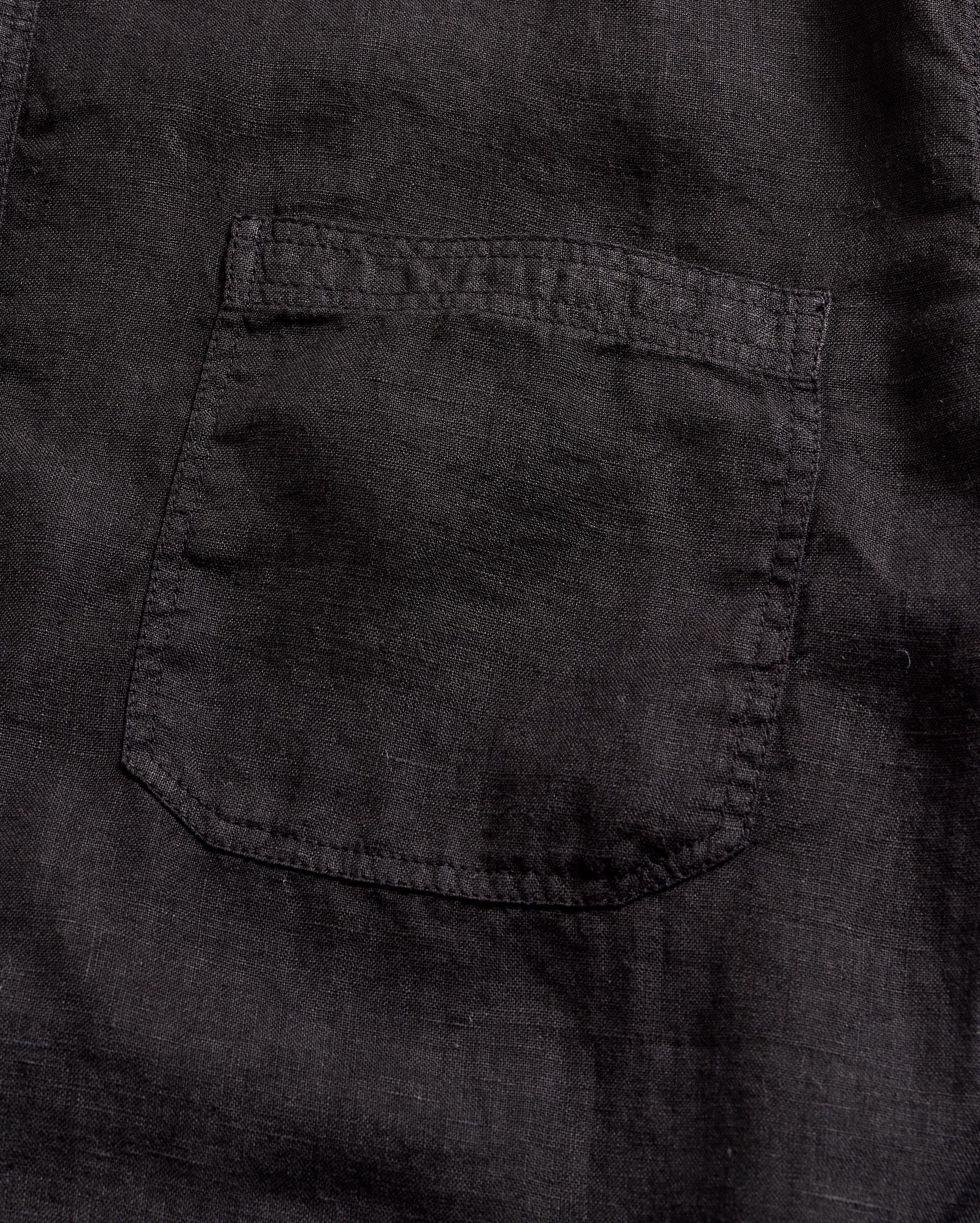Tuscumbia Linen Shirt Button Down Black Billy Reid