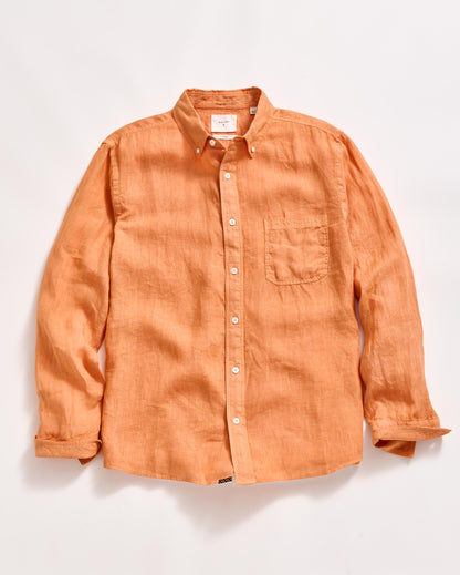 Tuscumbia Linen Shirt Button Down Pheasant Billy Reid