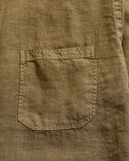 Tuscumbia Linen Shirt Button Down Olive Billy Reid
