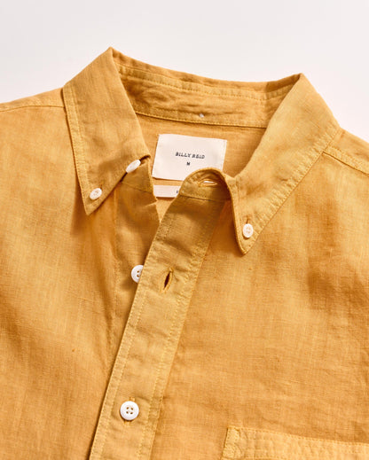 Tuscumbia Linen Shirt Button-Down Honey Billy Reid