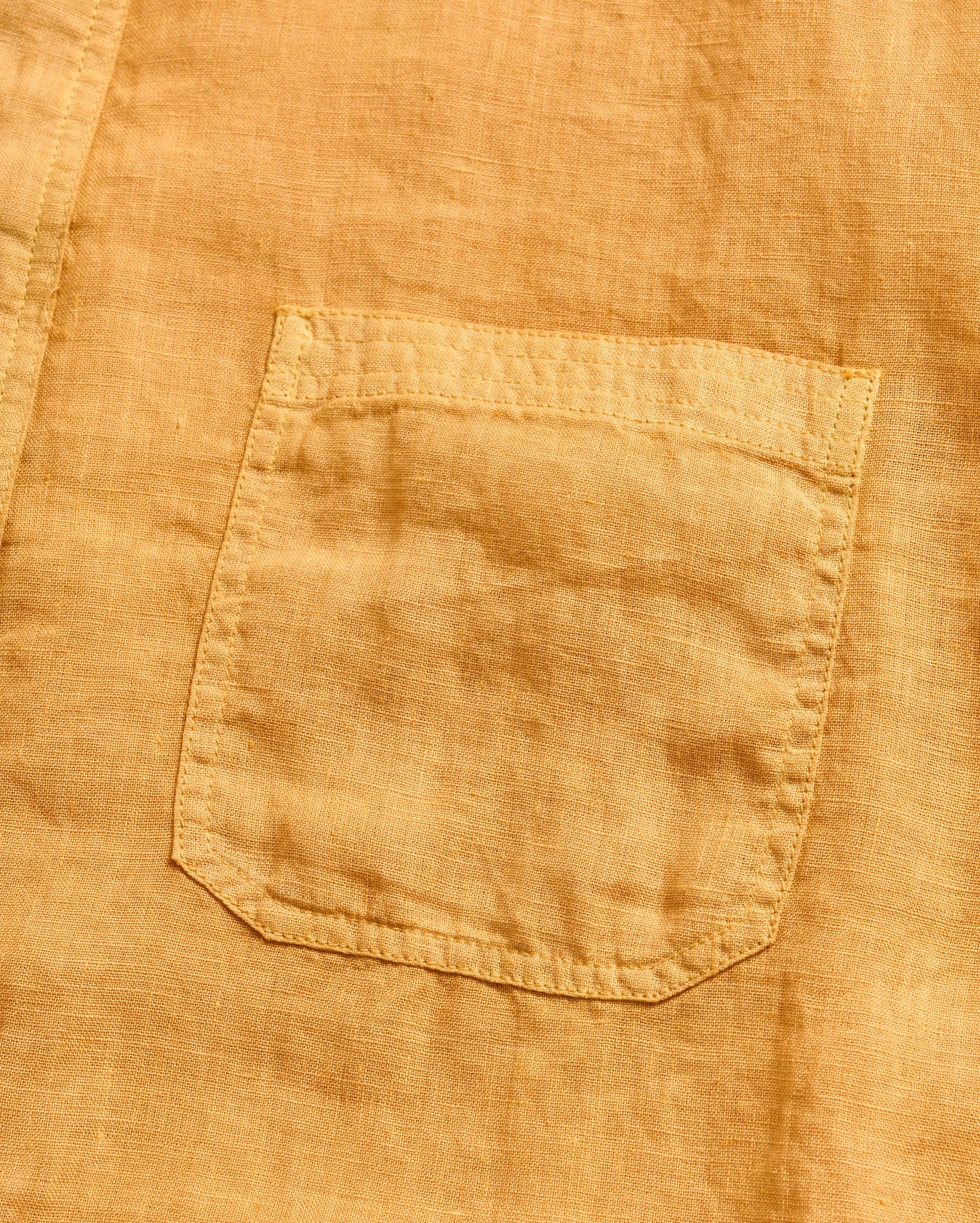 Tuscumbia Linen Shirt Button-Down Honey Billy Reid