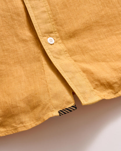 Tuscumbia Linen Shirt Button-Down Honey Billy Reid