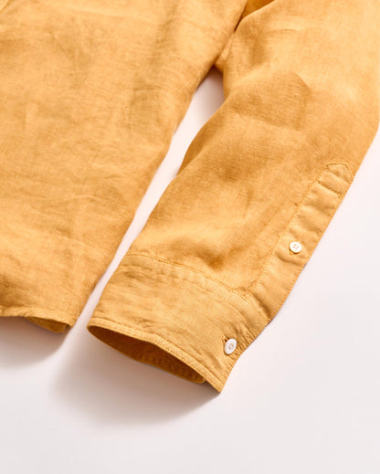 Tuscumbia Linen Shirt Button-Down Honey Billy Reid