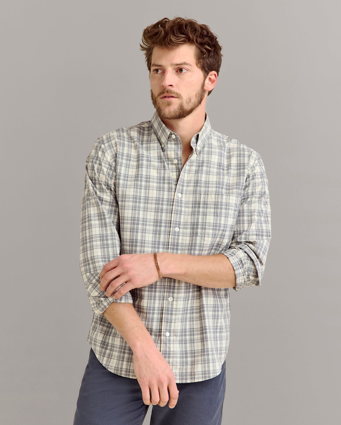Plaid Tuscumbia Shirt Button Down Multi Billy Reid