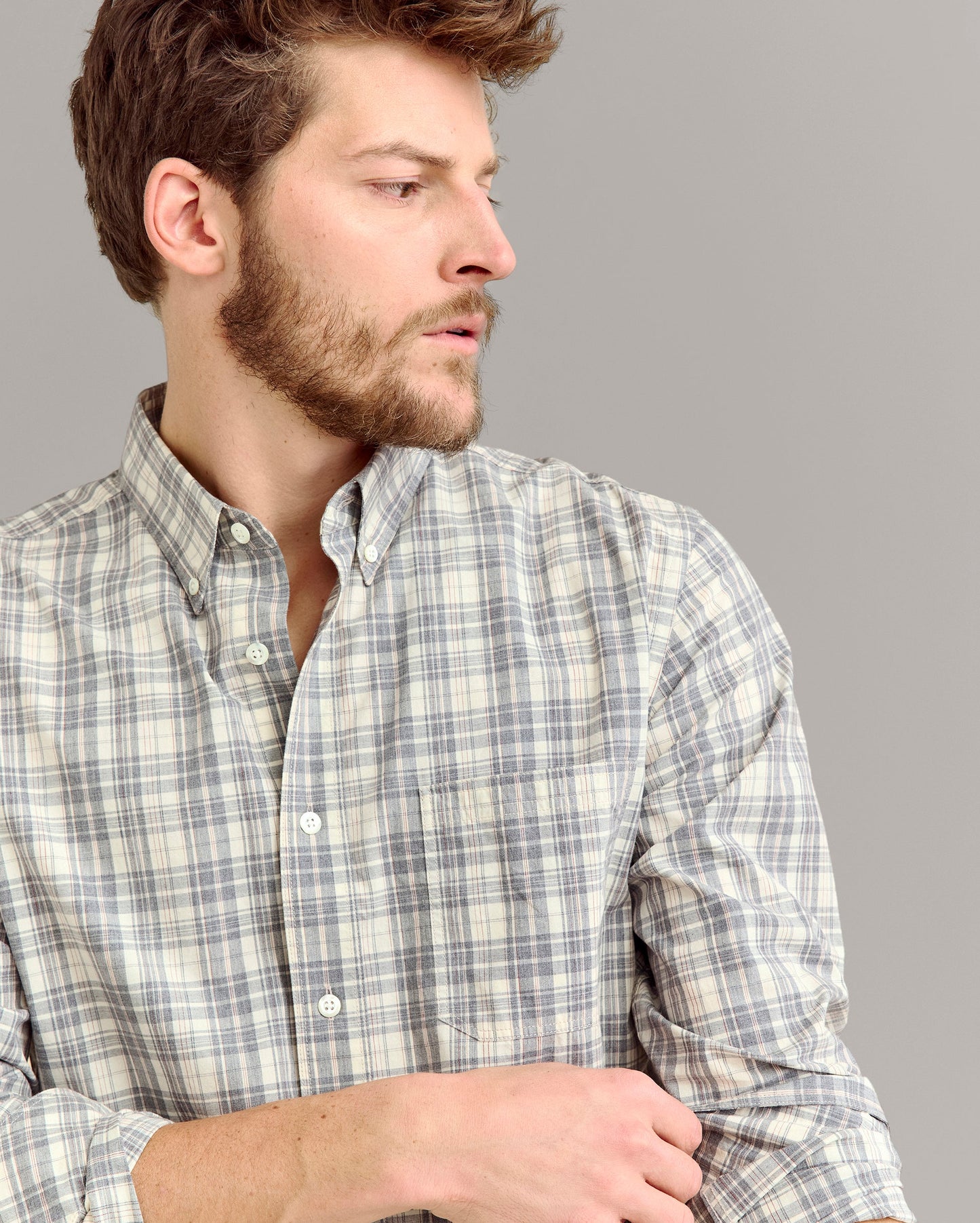 Plaid Tuscumbia Shirt Button Down Multi Billy Reid