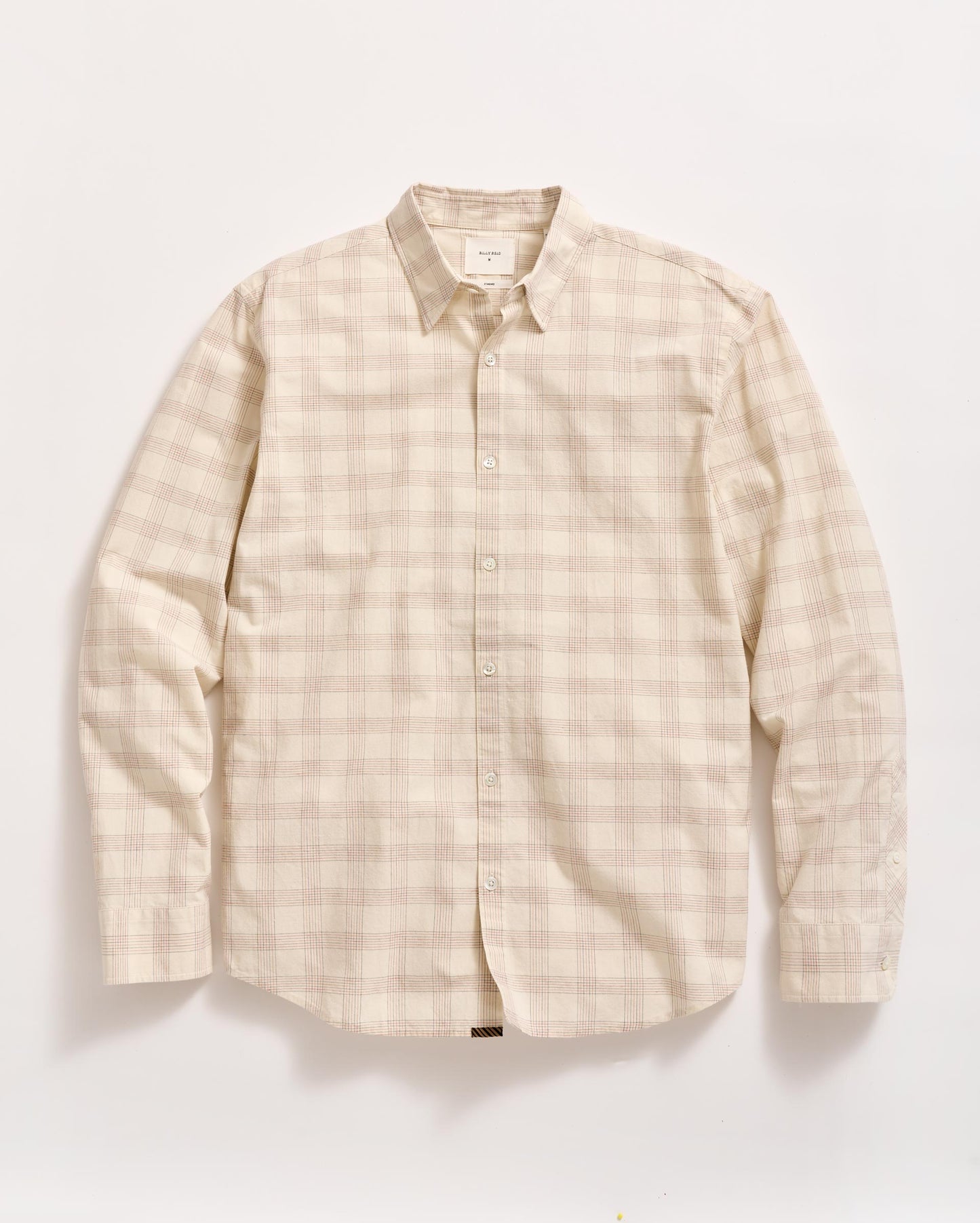 Grid Plaid Wilson Shirt Tinted White Billy Reid