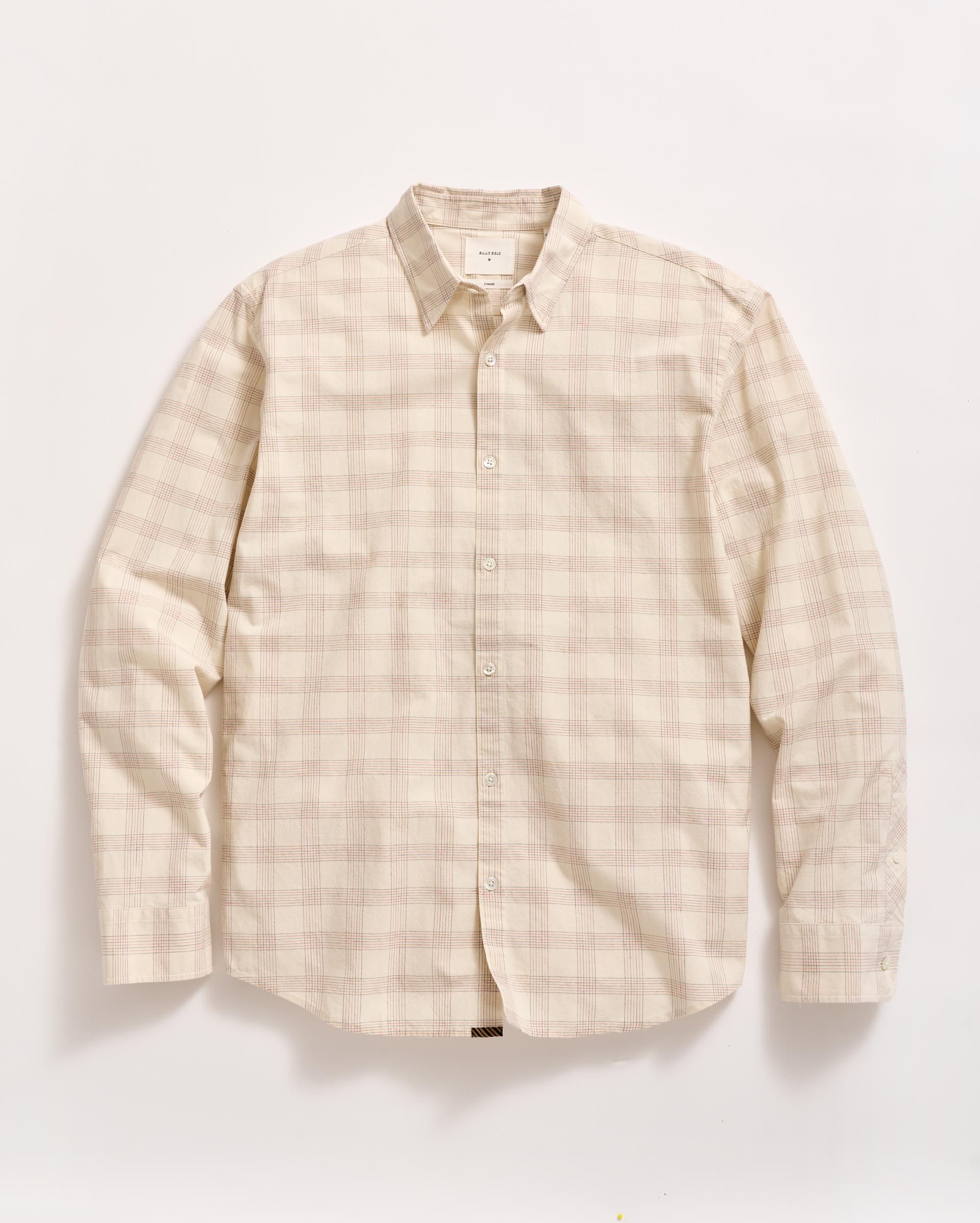 Grid Plaid Wilson Shirt Tinted White Billy Reid