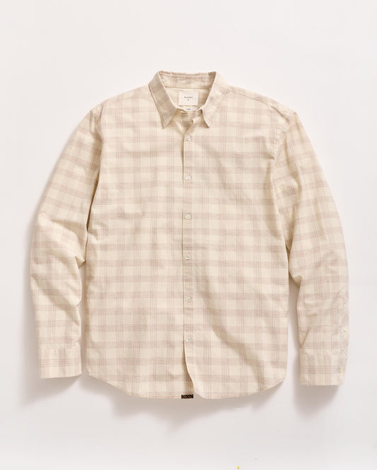 Grid Plaid Wilson Shirt Tinted White Billy Reid