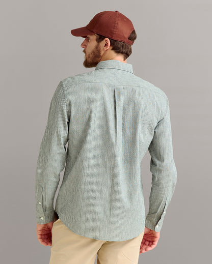 Micro-Check Seersucker Shirt Scarab Billy Reid