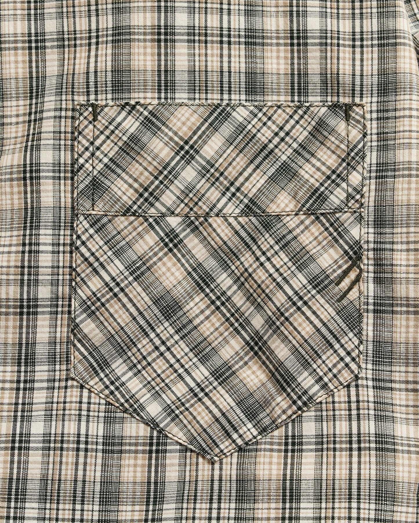 Micro-Madras Plaid John T Shirt Scarab Billy Reid