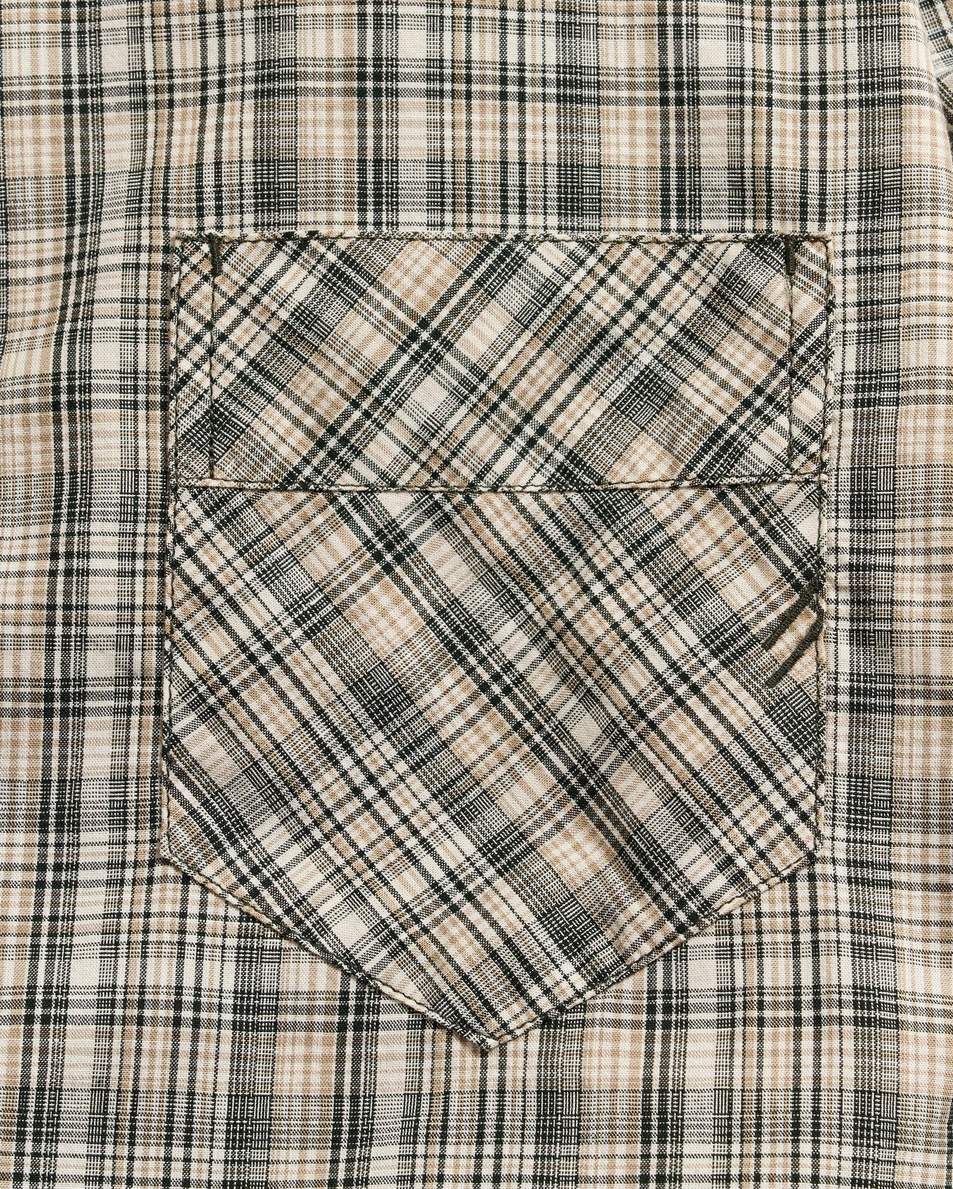 Micro-Madras Plaid John T Shirt Scarab Billy Reid