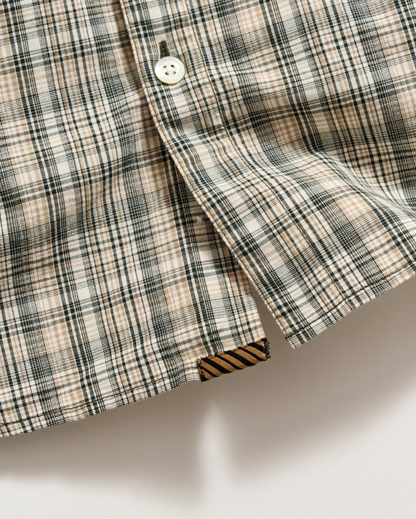 Micro-Madras Plaid John T Shirt Scarab Billy Reid