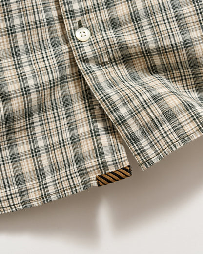 Micro-Madras Plaid John T Shirt Scarab Billy Reid