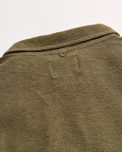 Hemp Cotton Twill Polo Olive Billy Reid