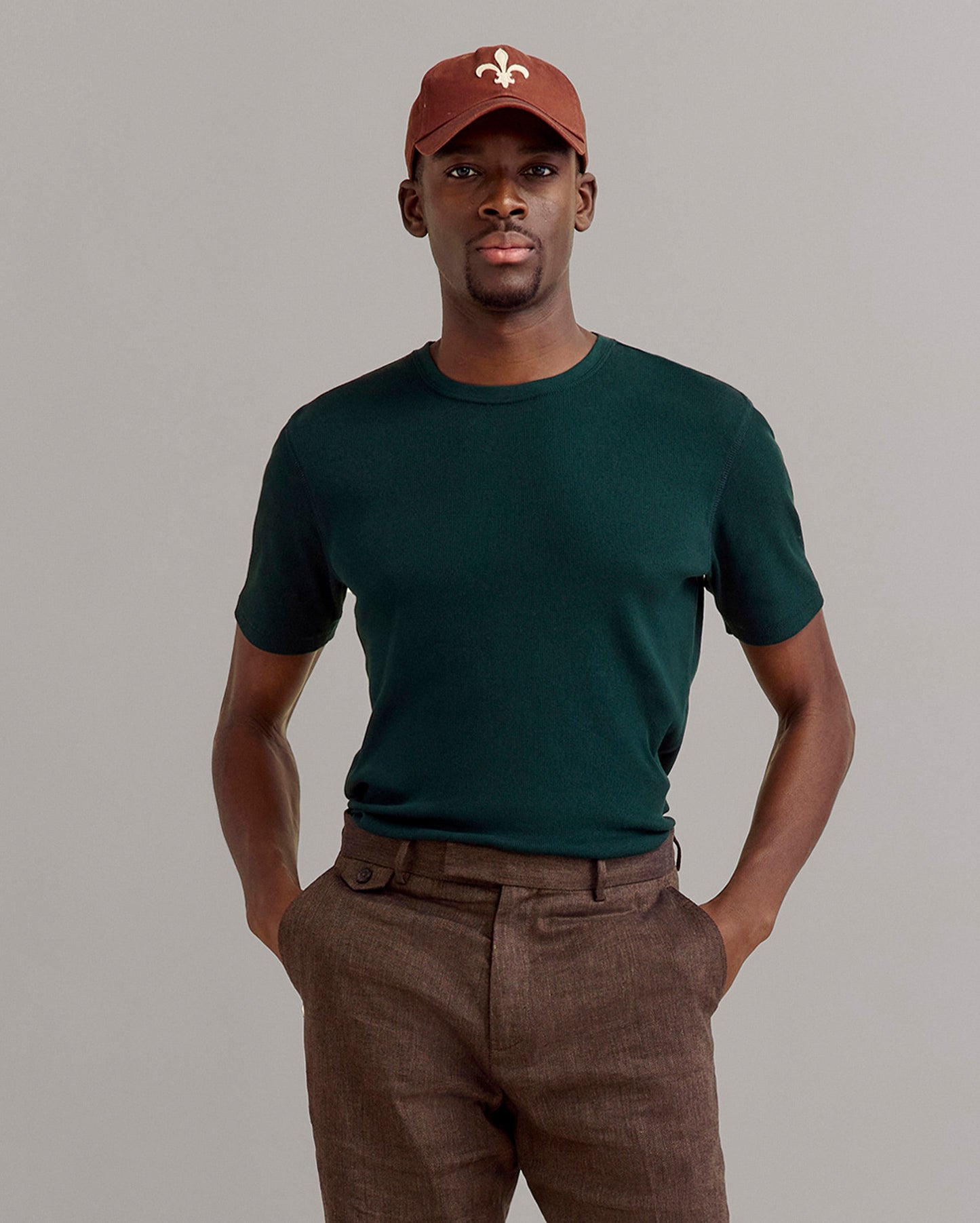 Short Sleeve Rib Crew Scarab Billy Reid