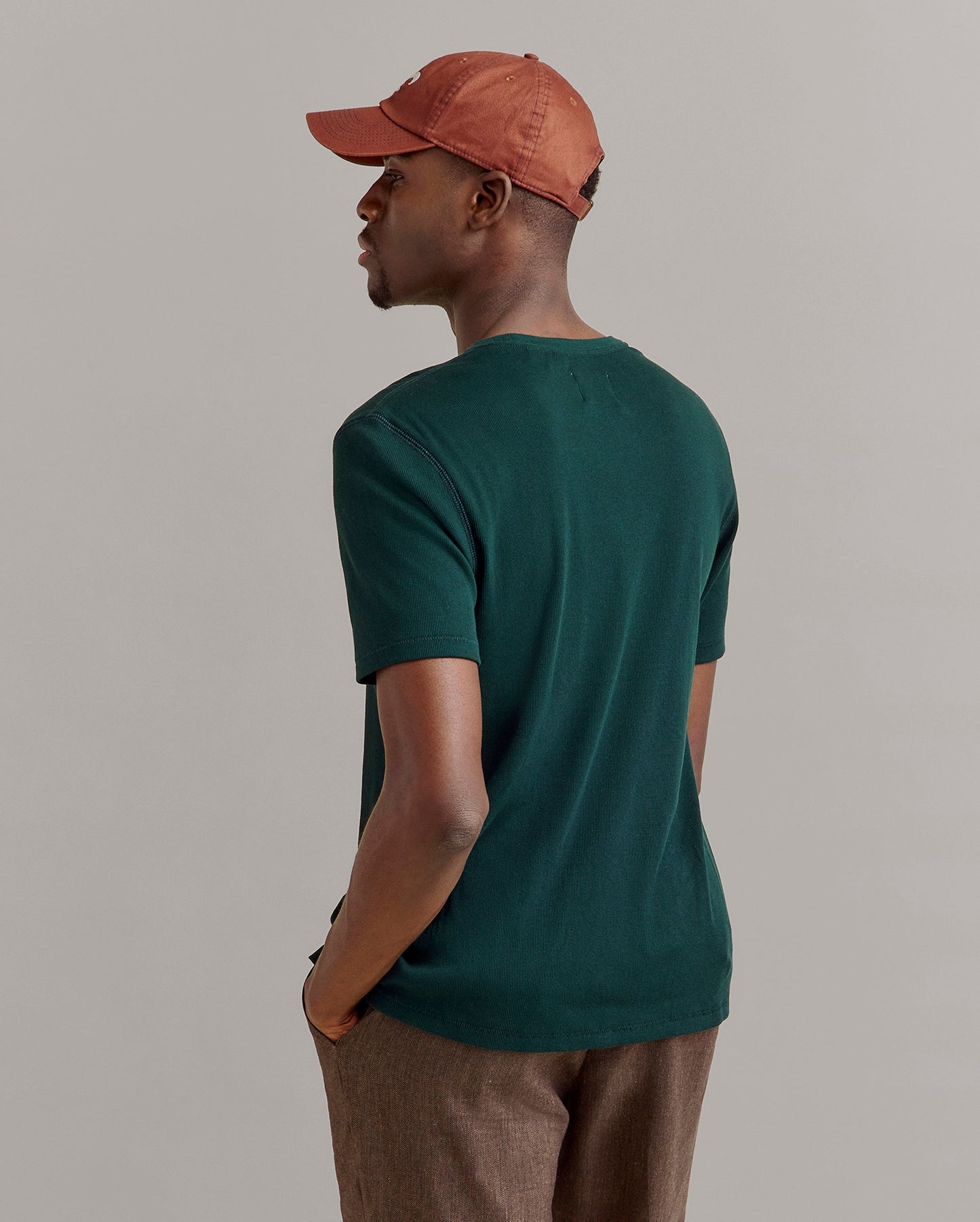 Short Sleeve Rib Crew Scarab Billy Reid