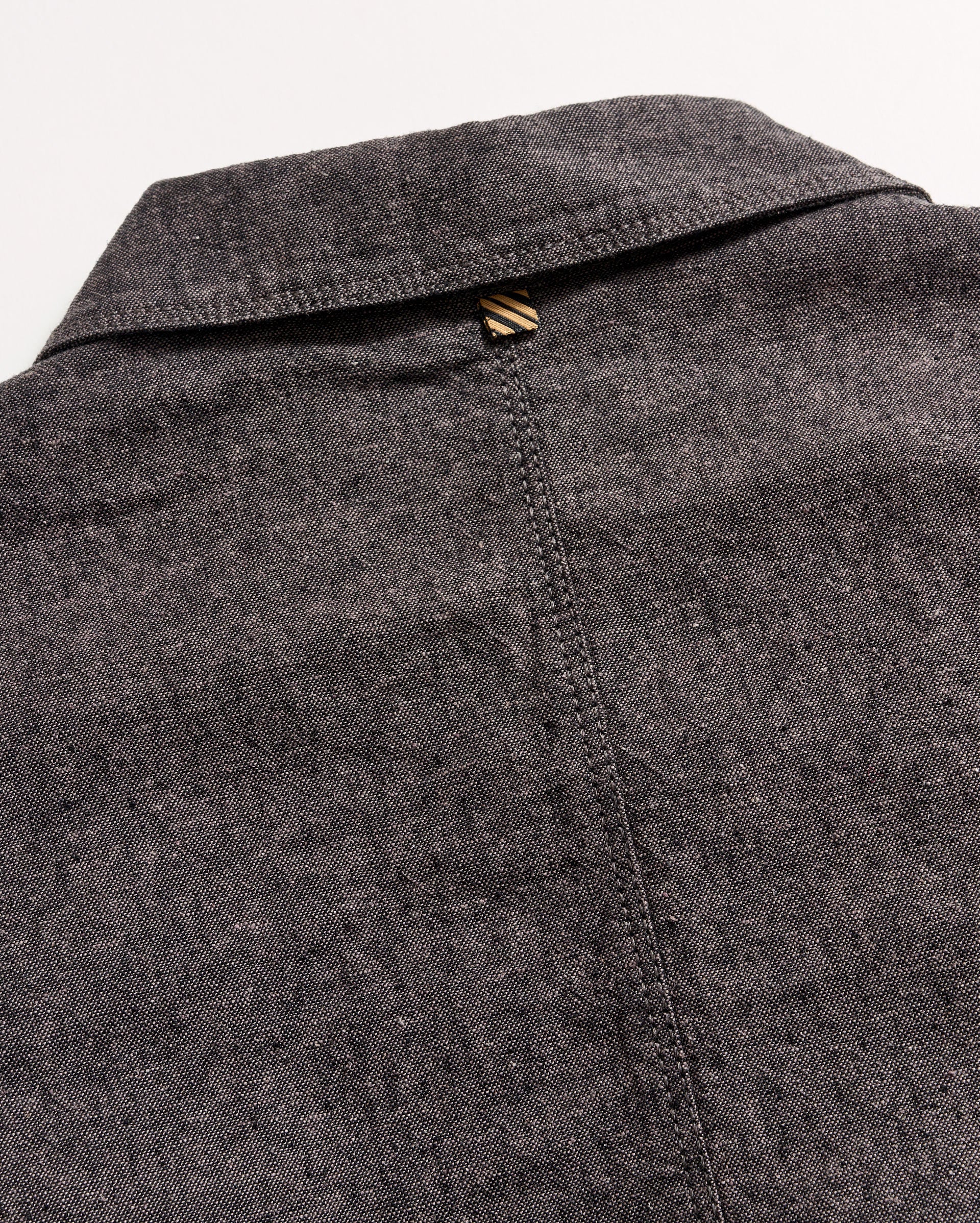 Chambray Chore Jacket Charcoal Billy Reid