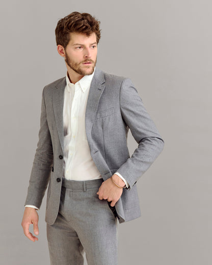Textured Walton Jacket Grey Billy Reid