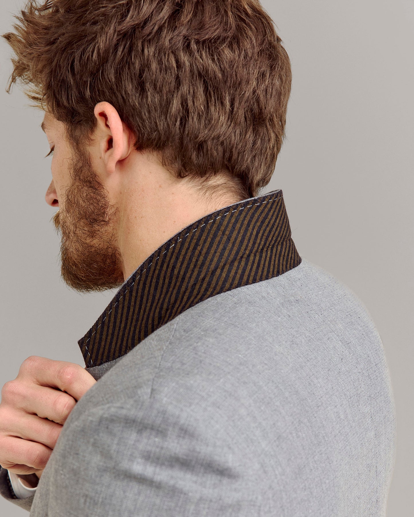 Textured Walton Jacket Grey Billy Reid