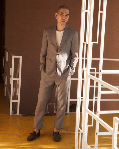 Textured Walton Jacket Grey Billy Reid