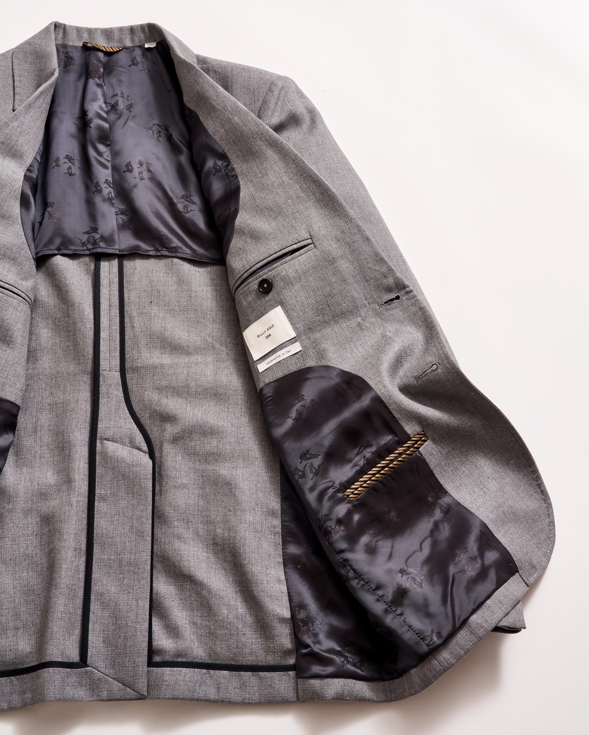 Textured Walton Jacket Grey Billy Reid
