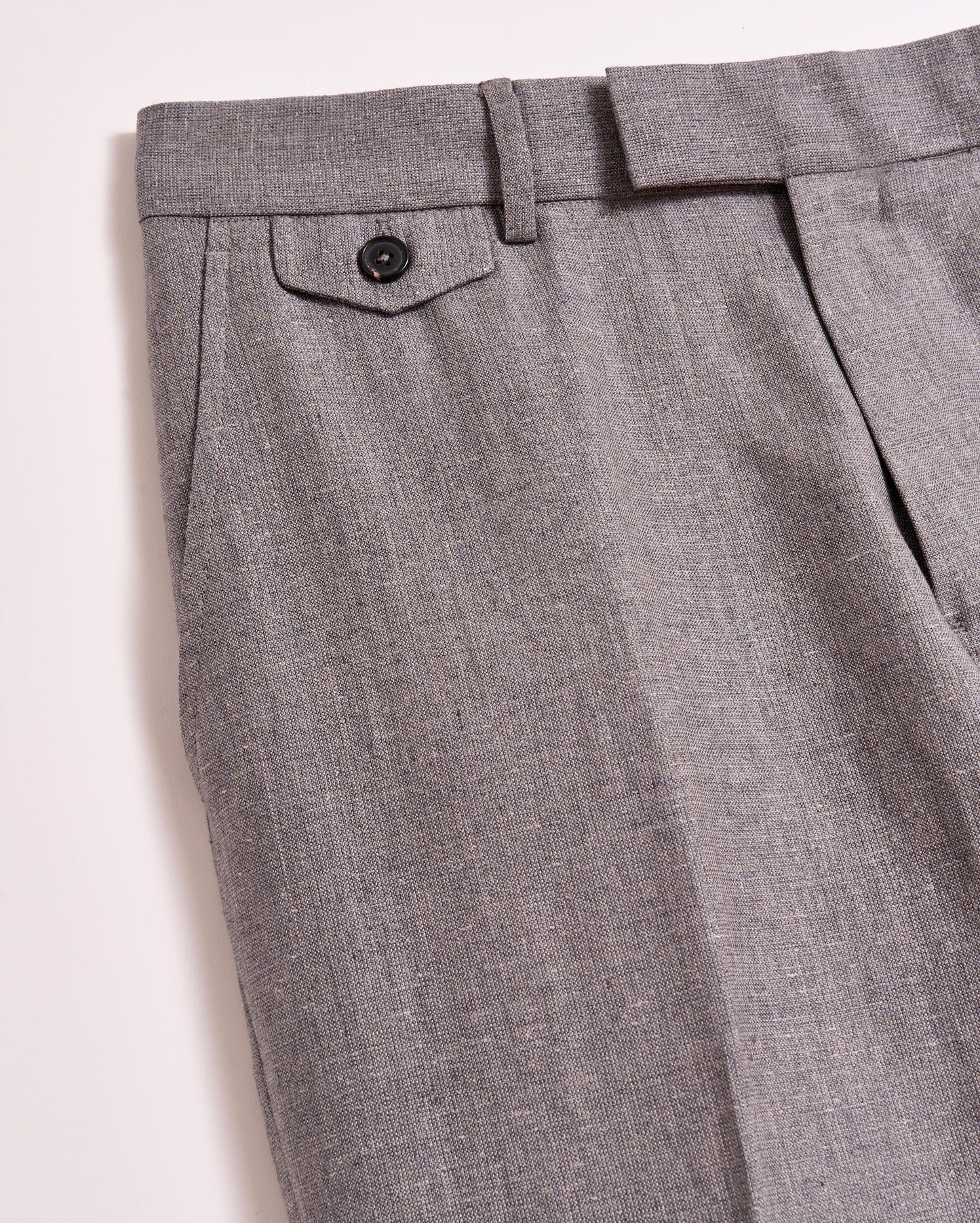 Textured Flat Front Trouser Grey Billy Reid