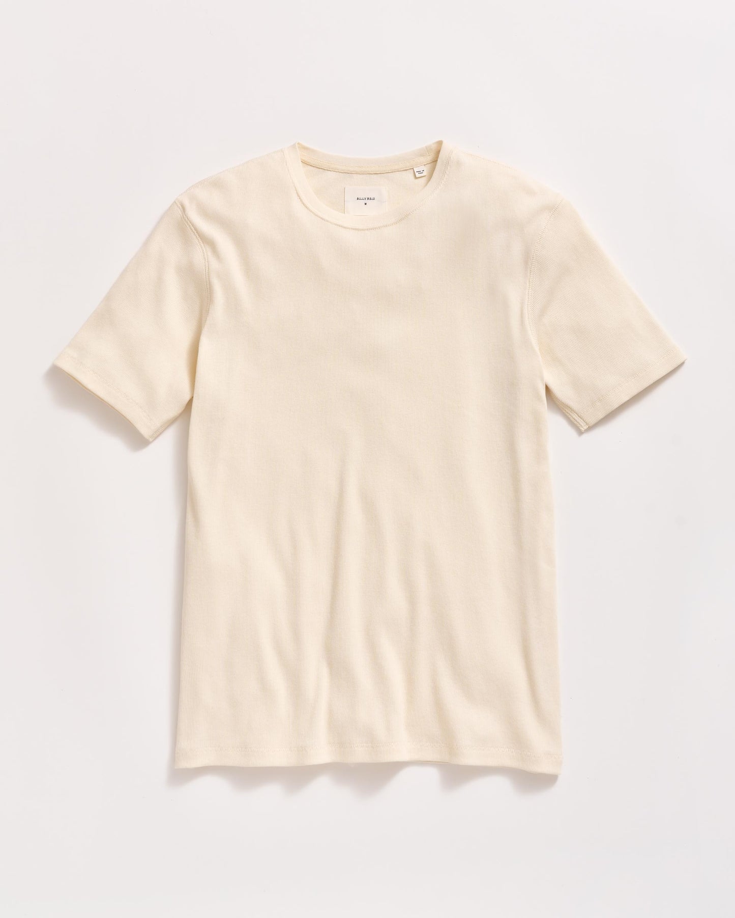 Short Sleeve Rib Crew Tinted White Billy Reid