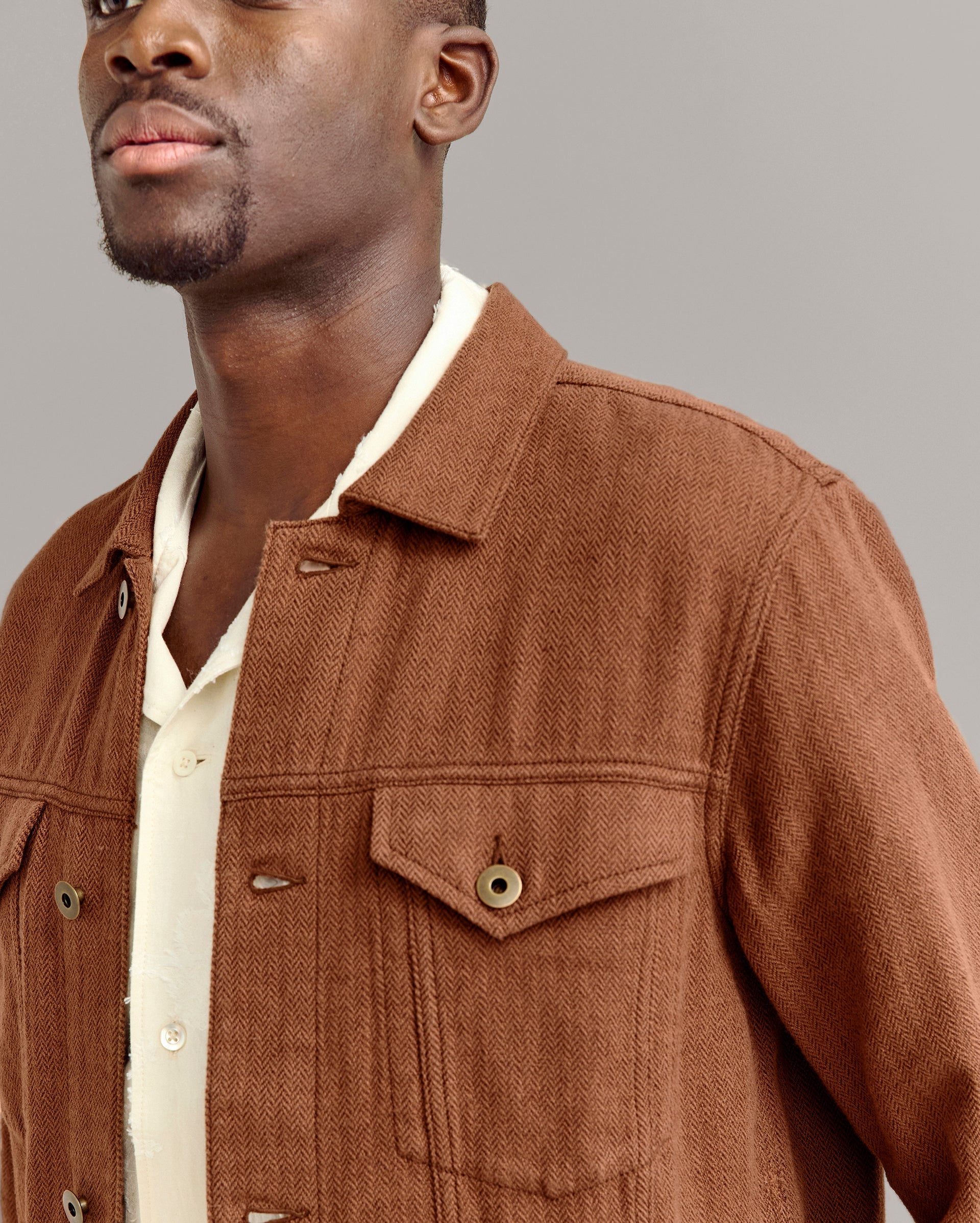 Tupelo Trucker Jacket Oak Brown/Chocolate Billy Reid